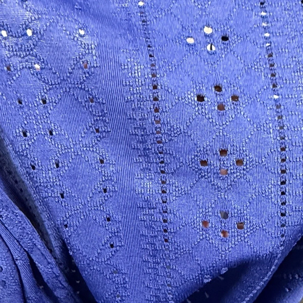 Blue Button-Down Sleeveless Dress Size Large